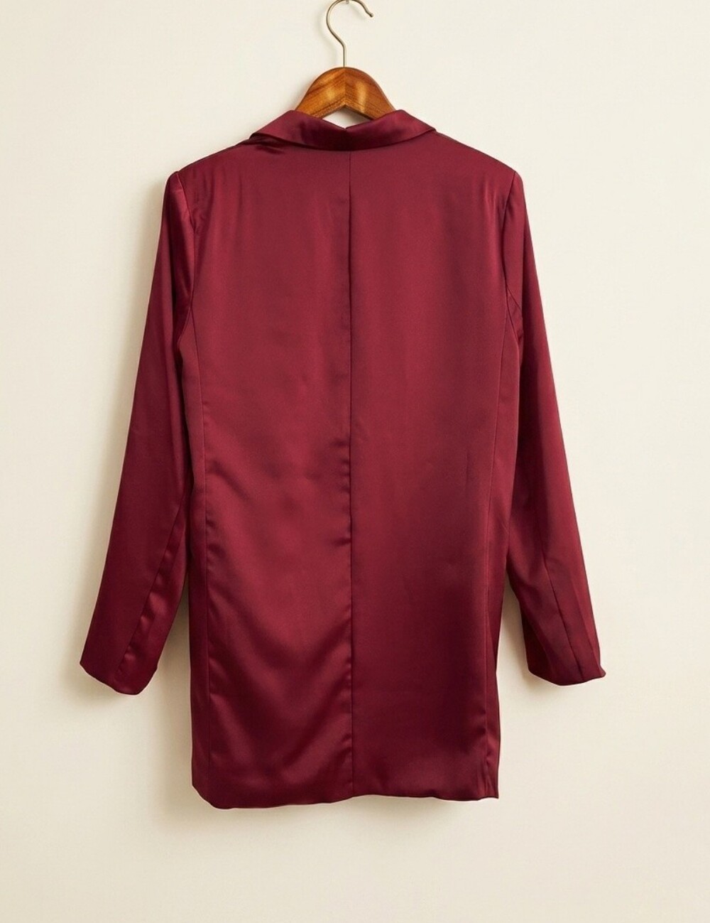 Glam Satin-Finish Button Front Blazer - Size Small - NWT - Picture 3 of 4